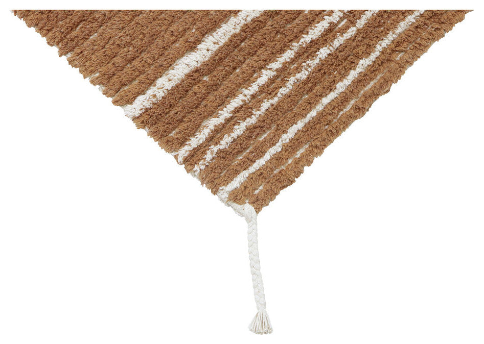 Lorena Canals Reversible washable Area Rug | Twin Toffee