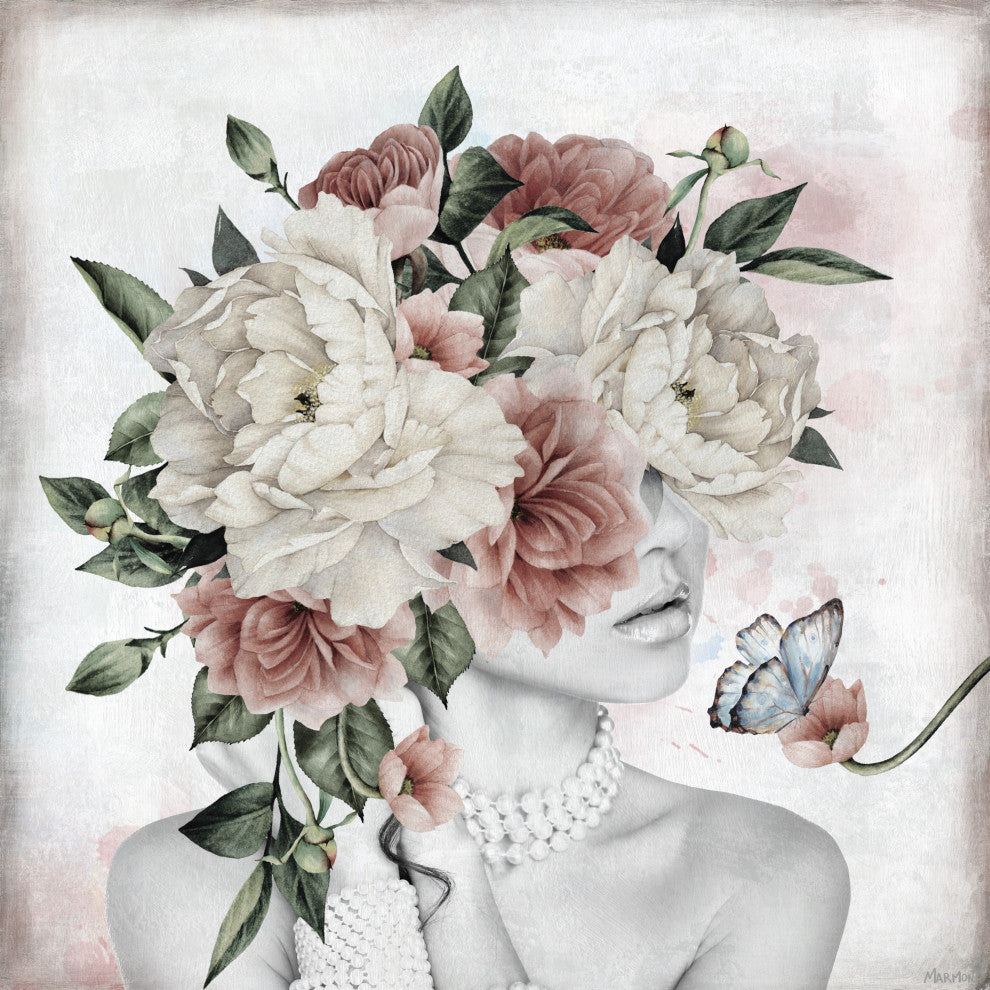 "Pretty Angela" Painting Print on Wrapped Canvas, 24x24