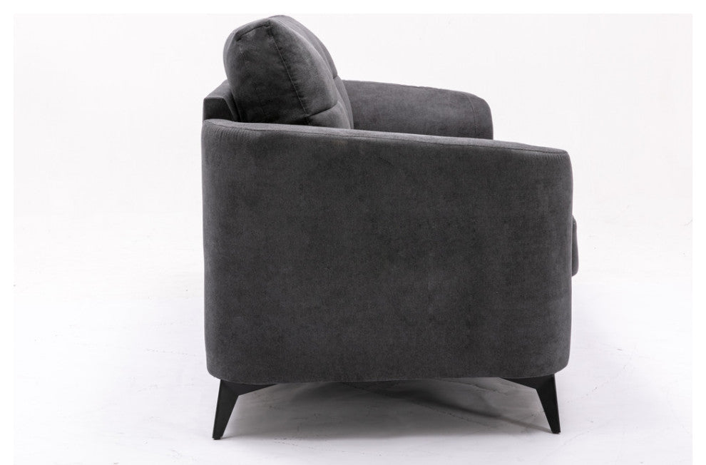 Callie Woven Fabric Sofa, Gray