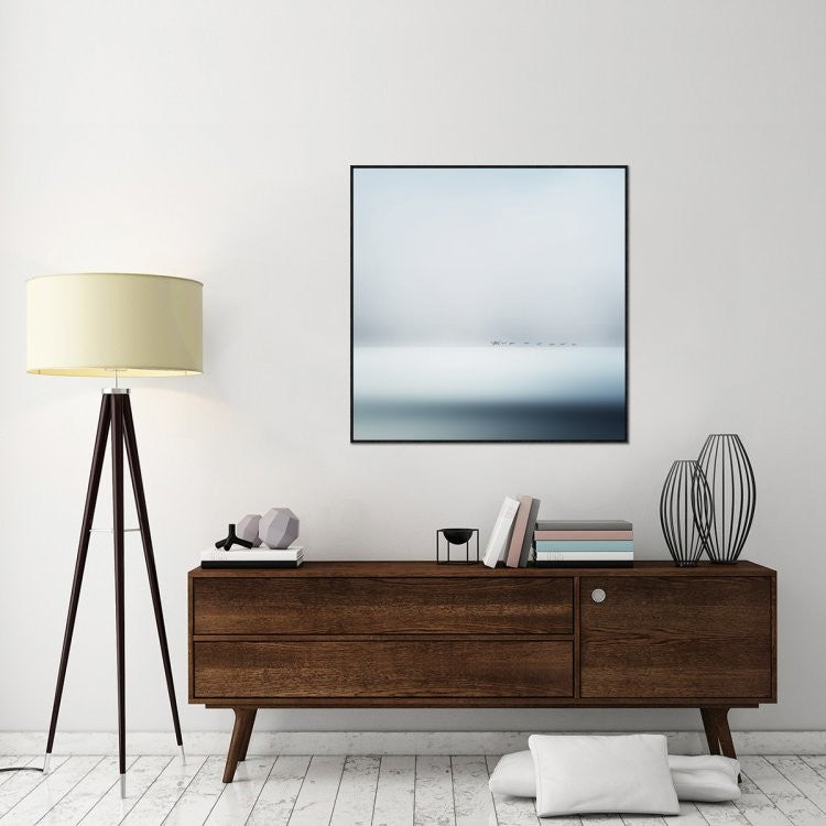 "Wild Geese" Framed Canvas Giclee by Piet Flour, 41x41"