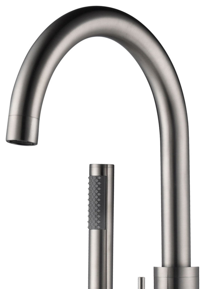 Pulse 3021-FSTF-BN ShowerSpas Brushed Nickel Freestanding Tub Filler + Diverter