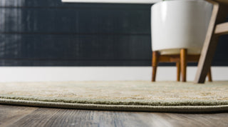 Unique Loom Light Green Edinburgh Tansy 6'x6' Round Rug