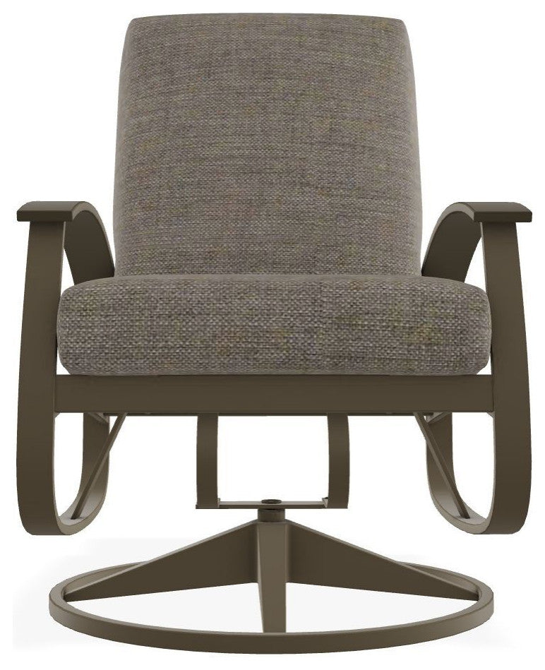 Belle Isle Cushion Outdoor Swivel Rocker, Cast/Beachwood