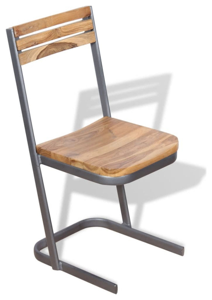 vidaXL Dining Chairs 6 pcs Solid Teak Wood