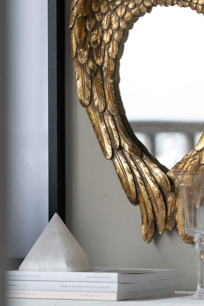 Gewnee 22" x 16" Golden Wing Accent Mirror