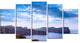 "Majorca Formentor Cape Rocks" Extra Large Seascape Art Canvas, 5Panel, 60"x32"