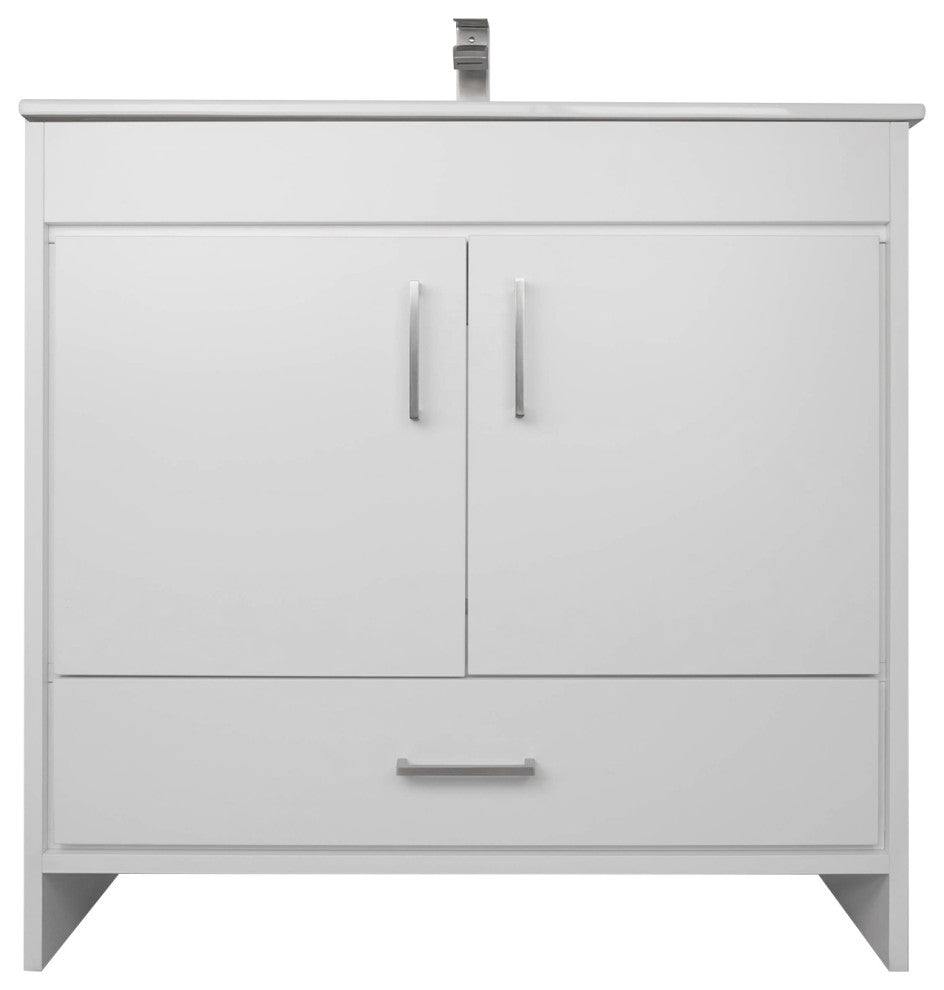 Skylar 36" Single Sink Freestanding Bathroom Vanity Set, White