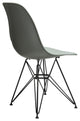 Nature Series DSR Mid-Century Dining Chair, Black Steel Leg, Moss Gray