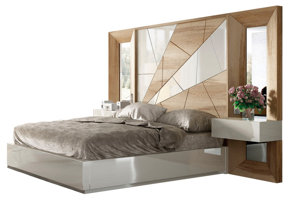 London Bedroom 32, Hight Gloss, Queen, Set2