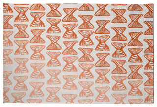 Ombre Bongo Rug, Orange, 5'x7'