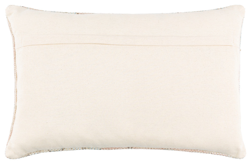 Surya Samsun Pillow Shell With Polyester Insert 14"H X 22"W - Cream, Dusty Pink
