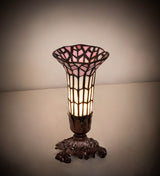 8 High Stained Glass Pond Lily Victorian Mini Lamp