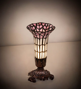 8 High Stained Glass Pond Lily Victorian Mini Lamp