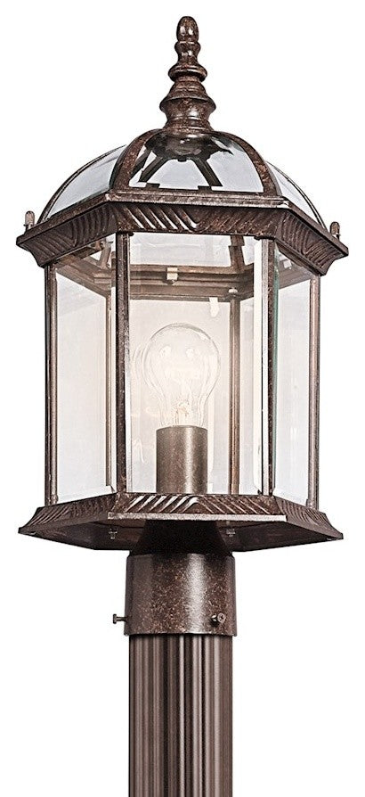 Outdoor Post Mount 1-Light, Tannery Bronze, Standard