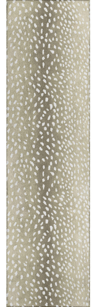 Indoor/Outdoor Mali ML3 Stone Machine Washable 2'3" x 10' Runner Rug