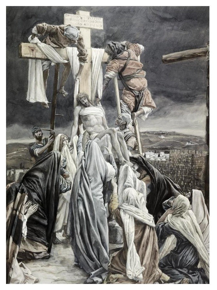 "Descent from the Cross" Digital Paper Print by James Tissot, 18"x24"