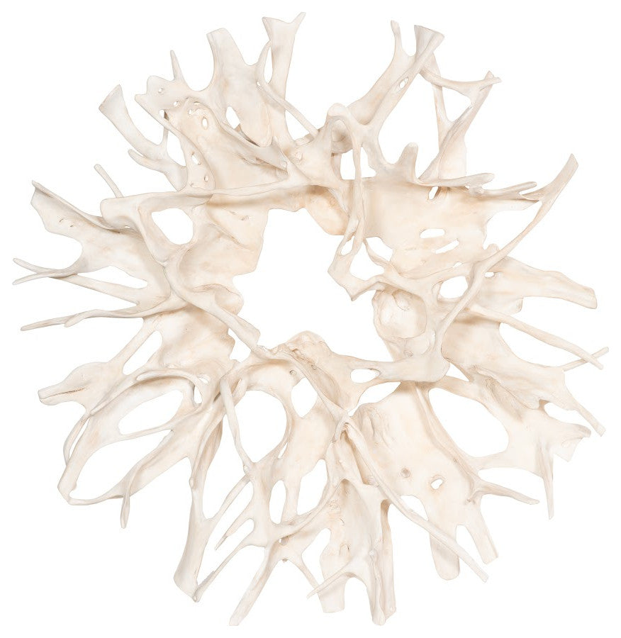 Cast Root Wall Decor, Faux Bleached