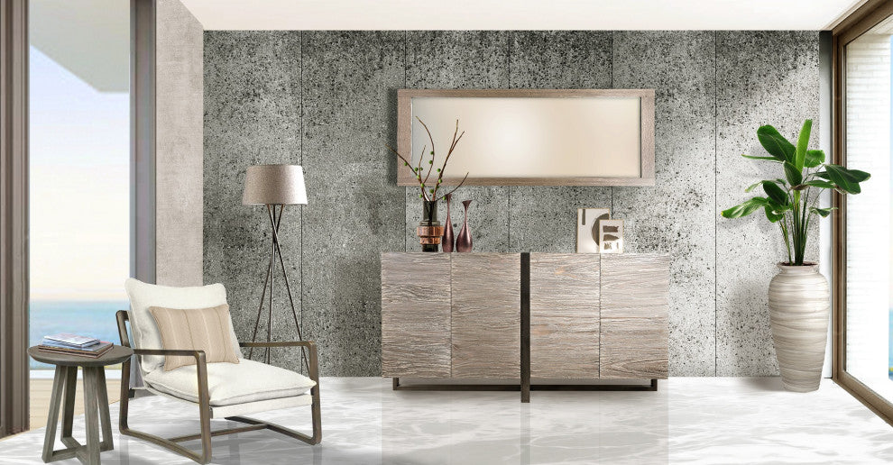 Alana Chair Smoke Grey With natural Linen fabric