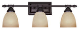 Apollo 3-Light Bath Bar, Oil Rubbed Bronze