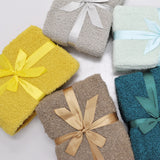 Fluffy Knitted Throw, Mimosa, 50"x60"