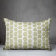 Tan Floral Pattern Throw Pillow