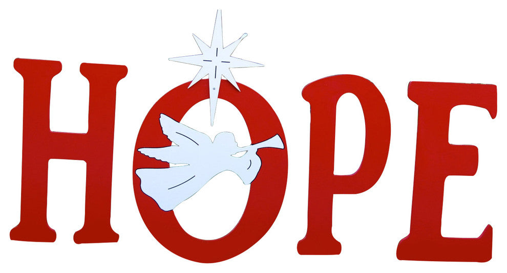 Hope Stake Sign With Trumpeting Angel