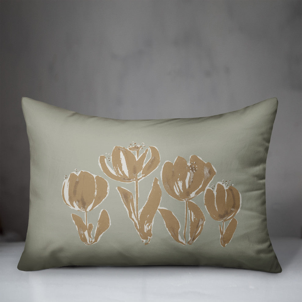 Soft Toned Tulips 14x20 Spun Poly Pillow