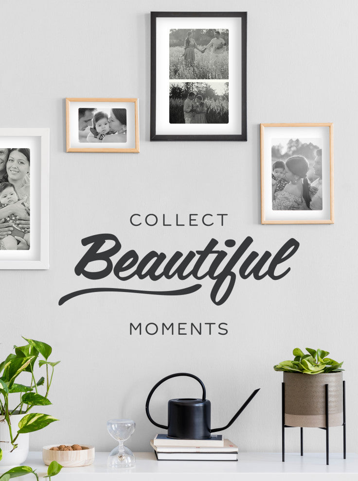 Collect Beautiful Moments Wall Decal, Black