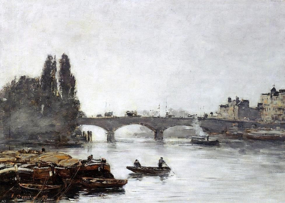 Eugene-Louis Boudin Rouen the Pont Corneille Fog Effect Wall Decal