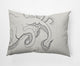 14x20" Gus Nautical Decorative Indoor Pillow, White