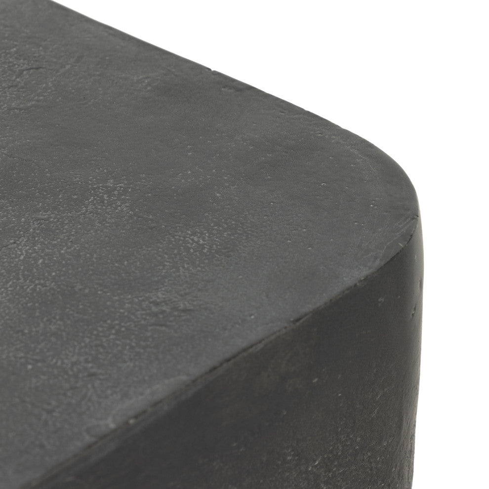 Basil Outdoor Square Drink Table-Grey
