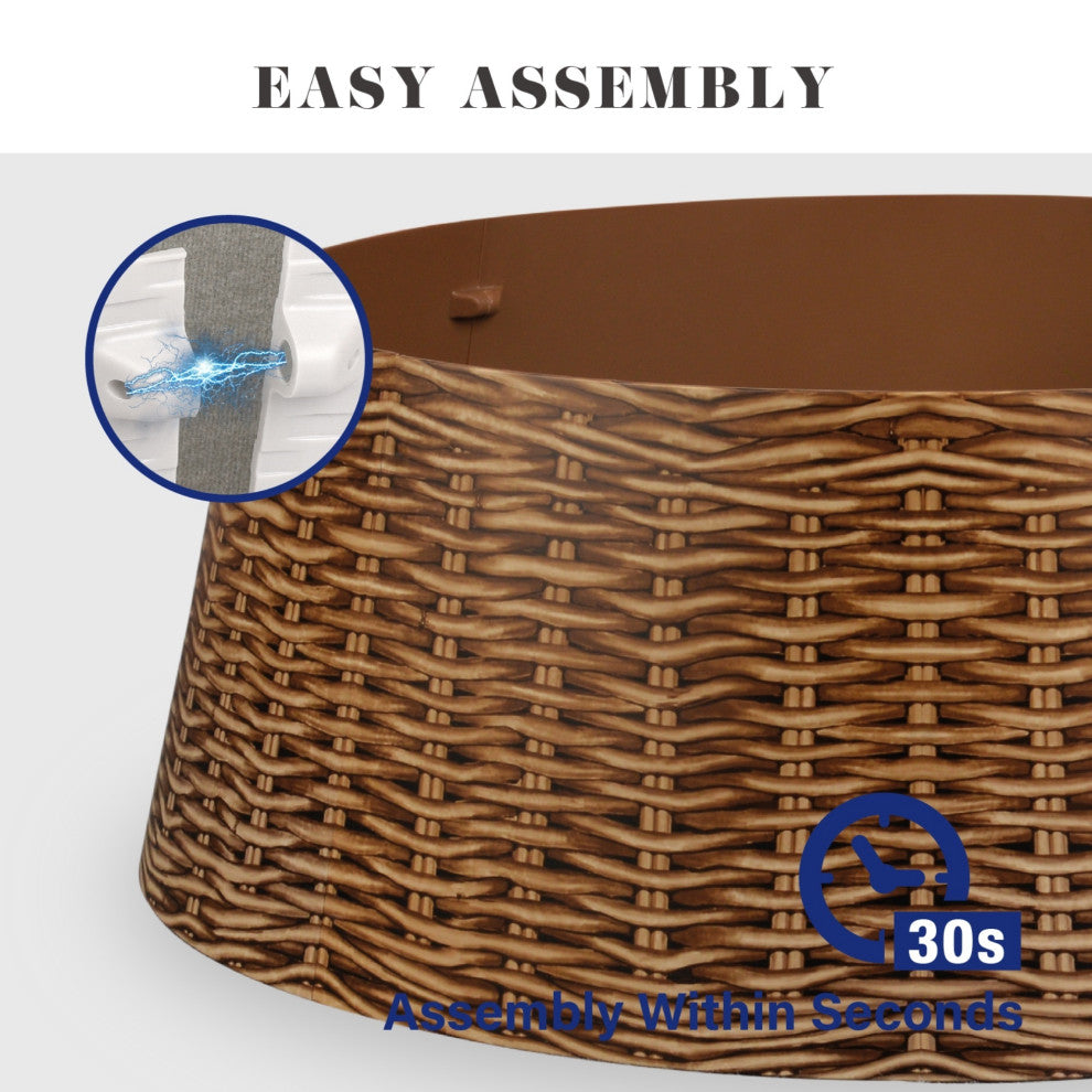 Tree Nest Christmas Live/Artificial Christmas Plastic Weaved Basket Design Tree