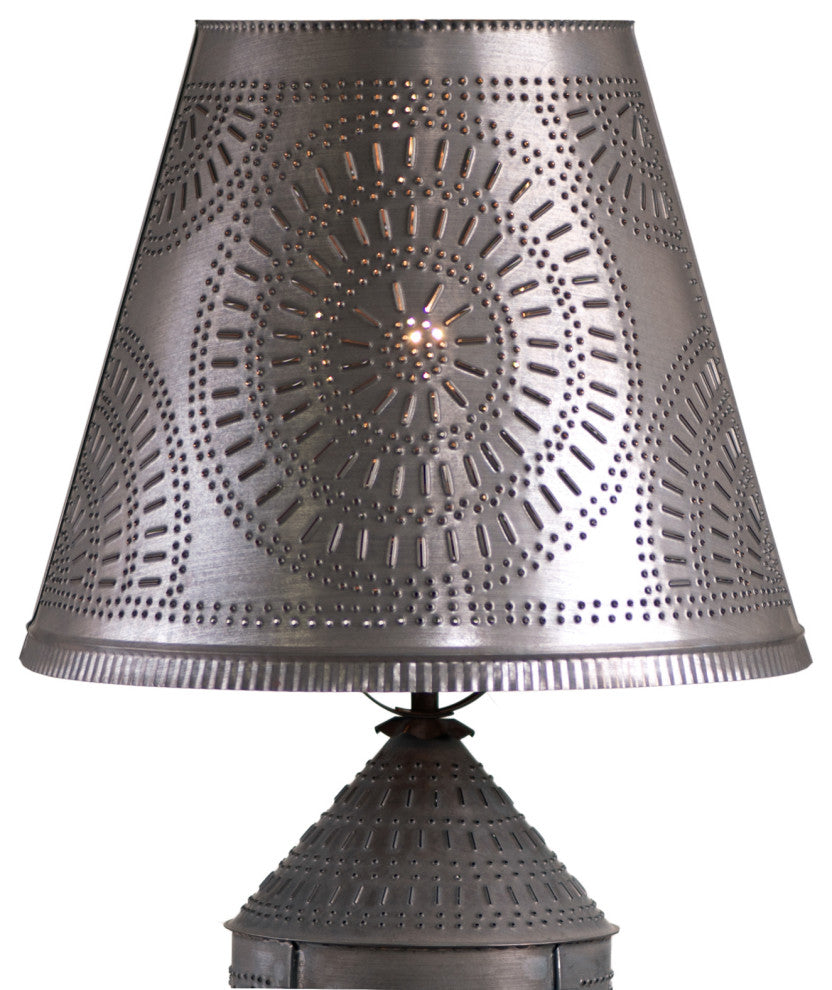 14" Fireside Shade With Chisel, Kettle Black