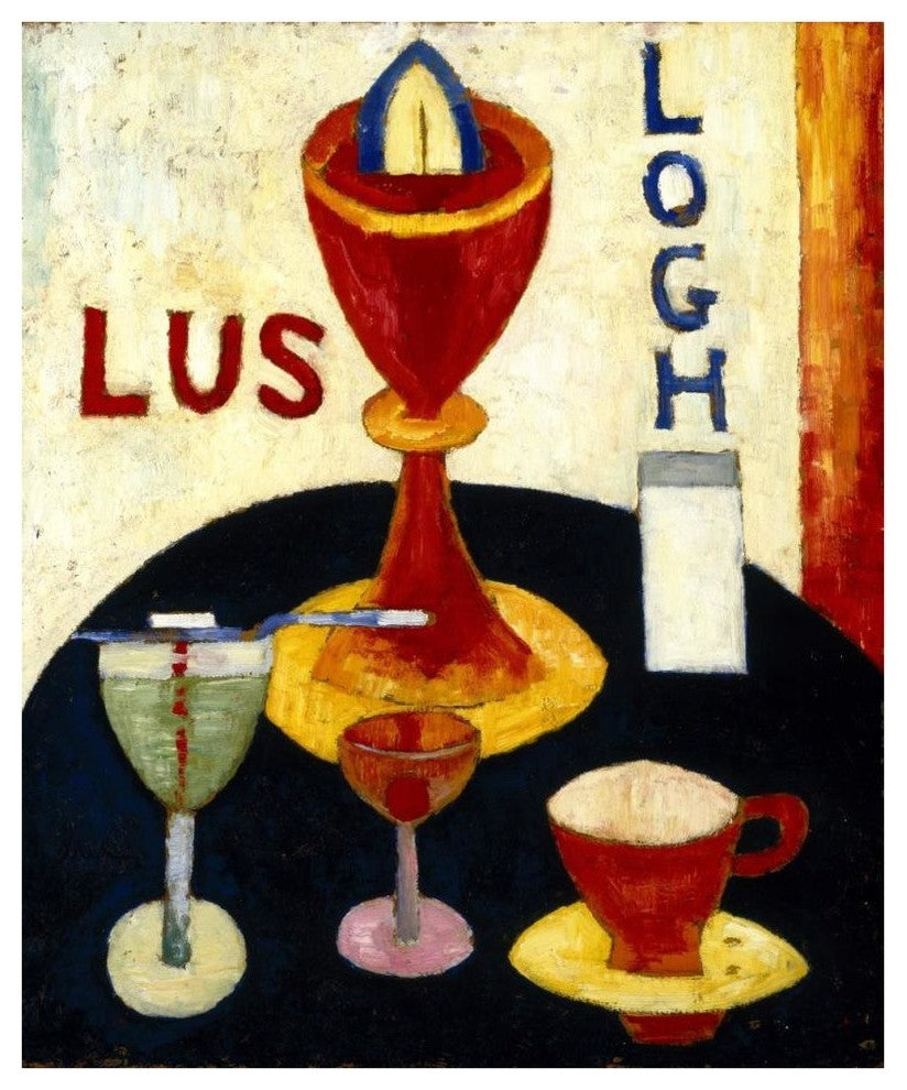 "Handsome Drinks, 1916" Digital Paper Print by Marsden Hartley, 35"x42"