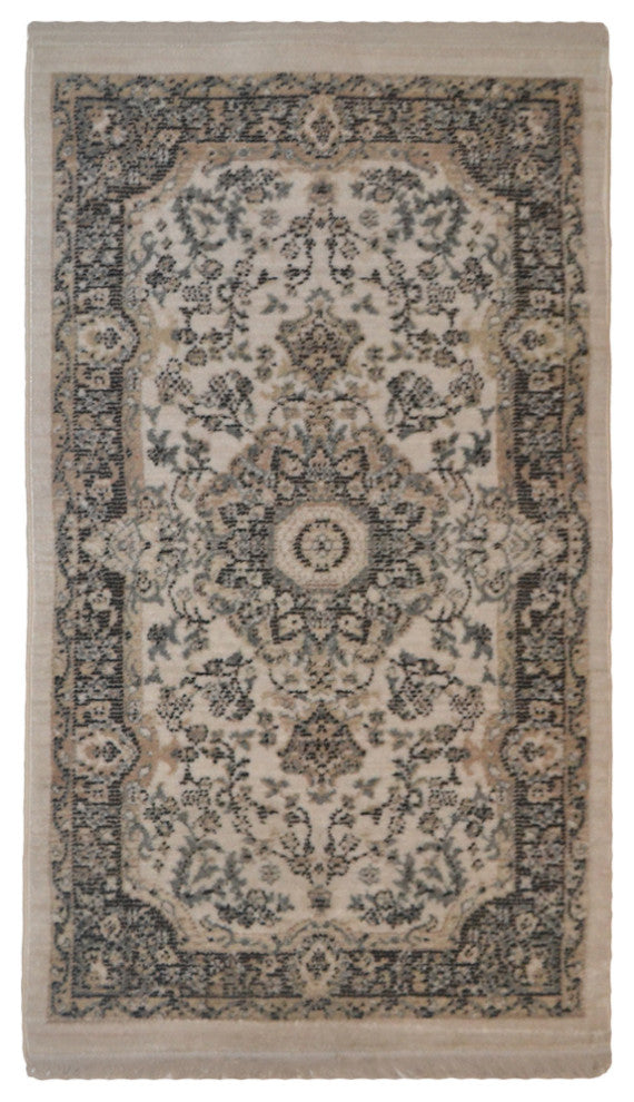 Machine Made Polyester Durable Indoor Outdoor Washable Oriental Pattern Footmat