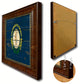 Kentucky State Vintage Flag Print With Brown Gold Frame, 19"X27"