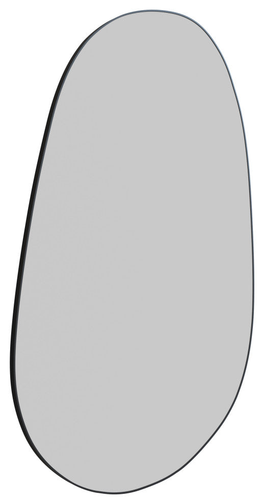 Starla 36 in. x 59 in. Pebble Mirror, Black