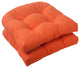 Sundeck Orange Wicker Seat Cushion, Set of 2