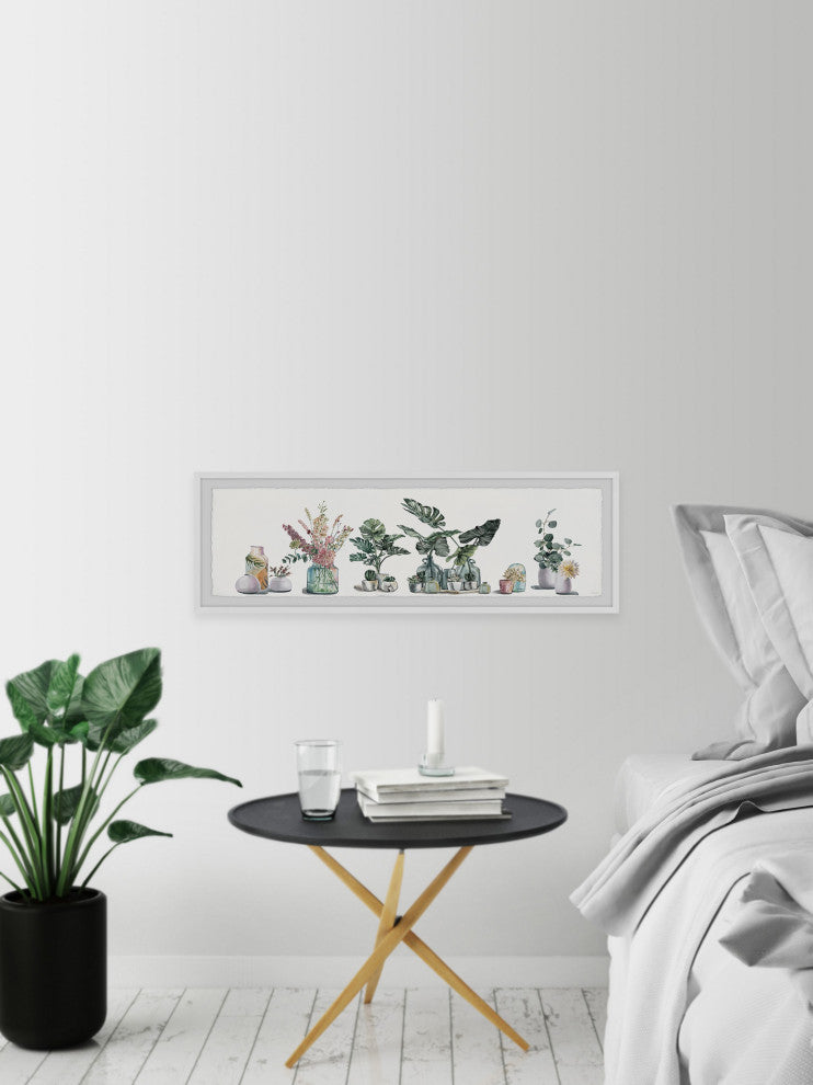 "Tropical Container Garden" Framed Painting Print