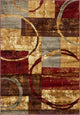 Unique Loom Multicolored Barista Kouillou 4' 0 x 6' 0 Area Rug