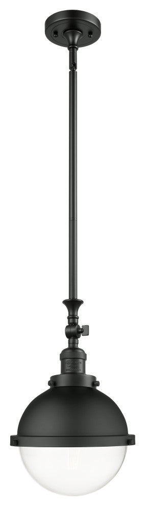 Innovations 206-BK-HFS-82-BK Hampden 1 Light 9" Mini Pendant, Matte Black
