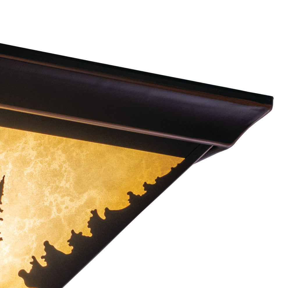 Yosemite 14" Tree Flush Mount Ceiling Light Burnished Bronze