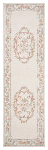 Safavieh Couture Aubusson Collection AUB102 Rug, Ivory/Pink, 2'3"x6'