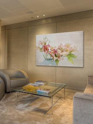 "Alstroemeria" Painting Print on Wrapped Canvas