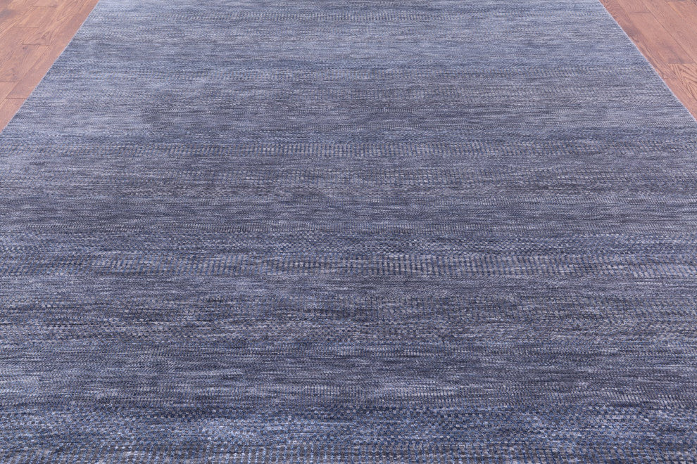 Hand-Knotted Savannah Grass Wool and Silk Rug 9' 0" X 12' 3" Q11919