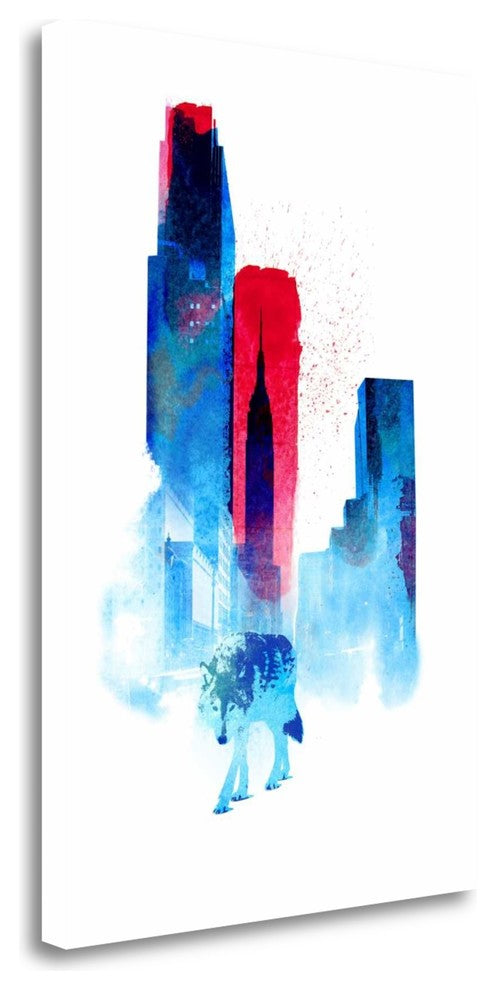 "The Wolf Of The City" By Robert Farkas, Giclee Print on Gallery Wrap Canvas