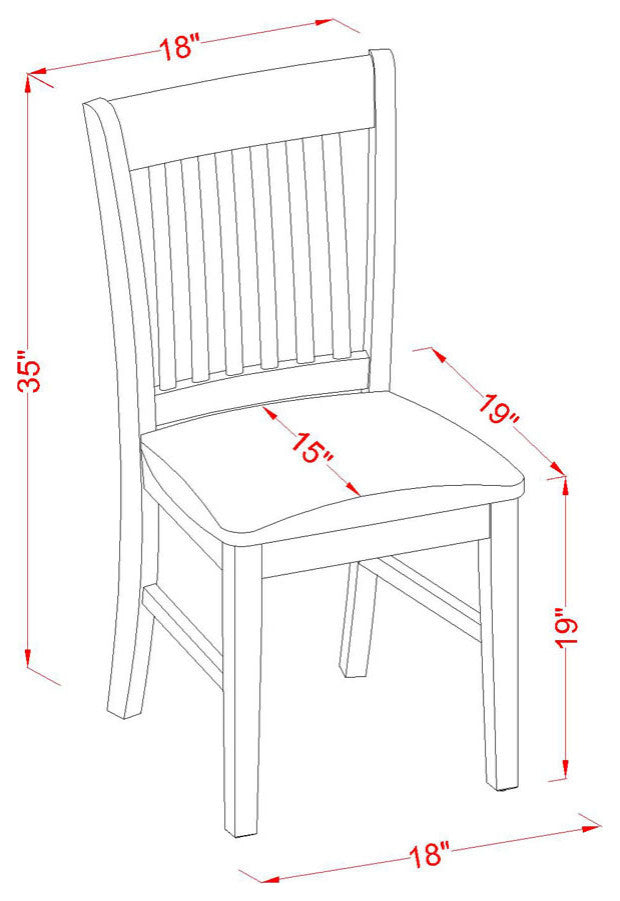 5Pc Dining Set Features A Small Table, 4 Chair, Linen Fabic Seat, Oak Finish