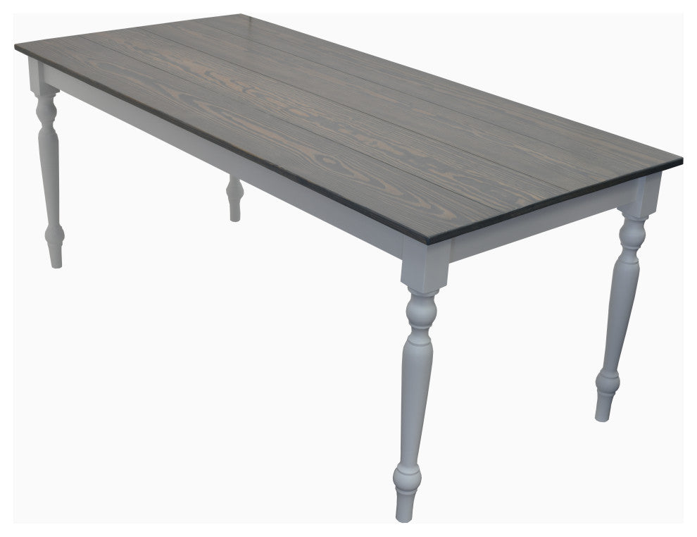 Lewis Farmhouse Table with Turned Legs, 60