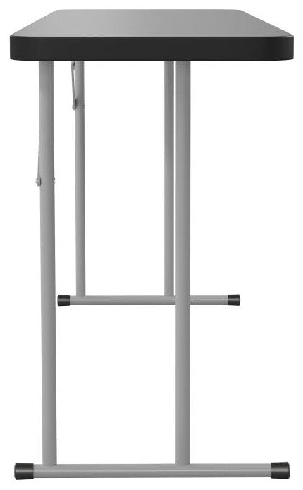Kathryn 6-Foot Plastic Folding Training Table, Black