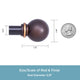 Kenney Chelsea 5/8 Decorative Curtain Rod & Holdback Set, Oil Rubbed Bronze, 48-